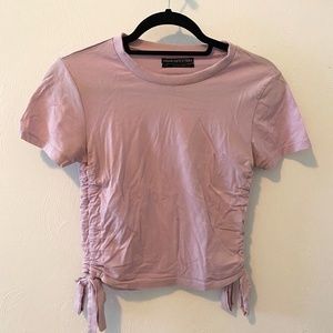 Urban Outfitters, Lavender, Tie Shirt